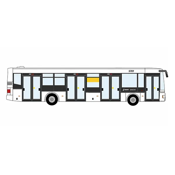 Bočná reklamná samolepka na autobuse