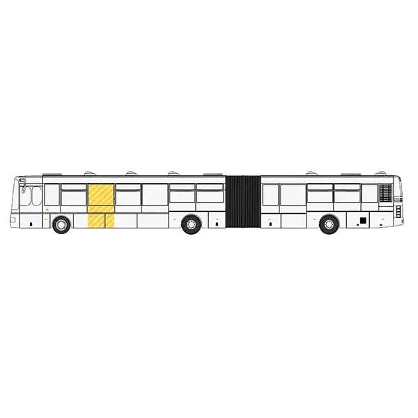 Reklamná plocha Busboard L na autobuse
