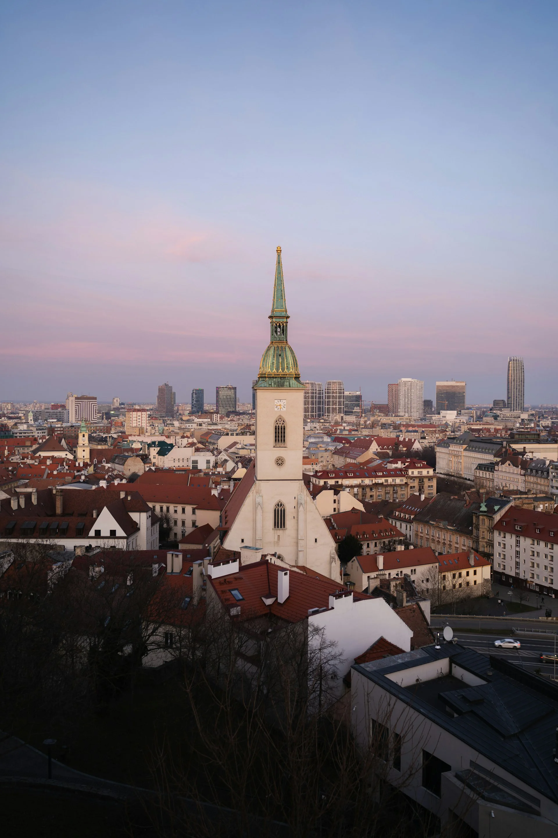 Bratislava city skyline